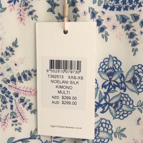 TIGERLILY Noelani Silk Longline Kimono Duster NWT RRP$299 - Picture 15 of 16